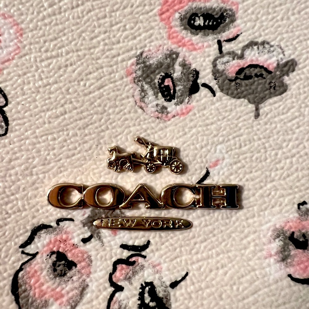 EUC RARE Coach Floral 🌺 Two-Way Satchel Bag - Picture 3 of 14